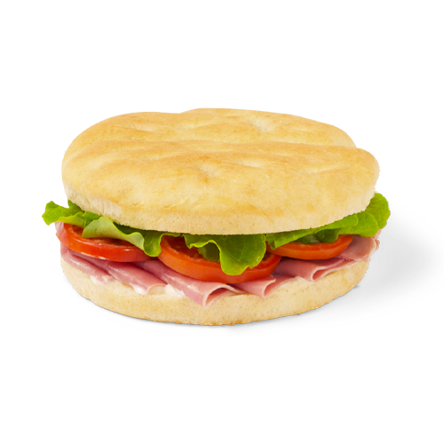 Focaccia con prosciutto
