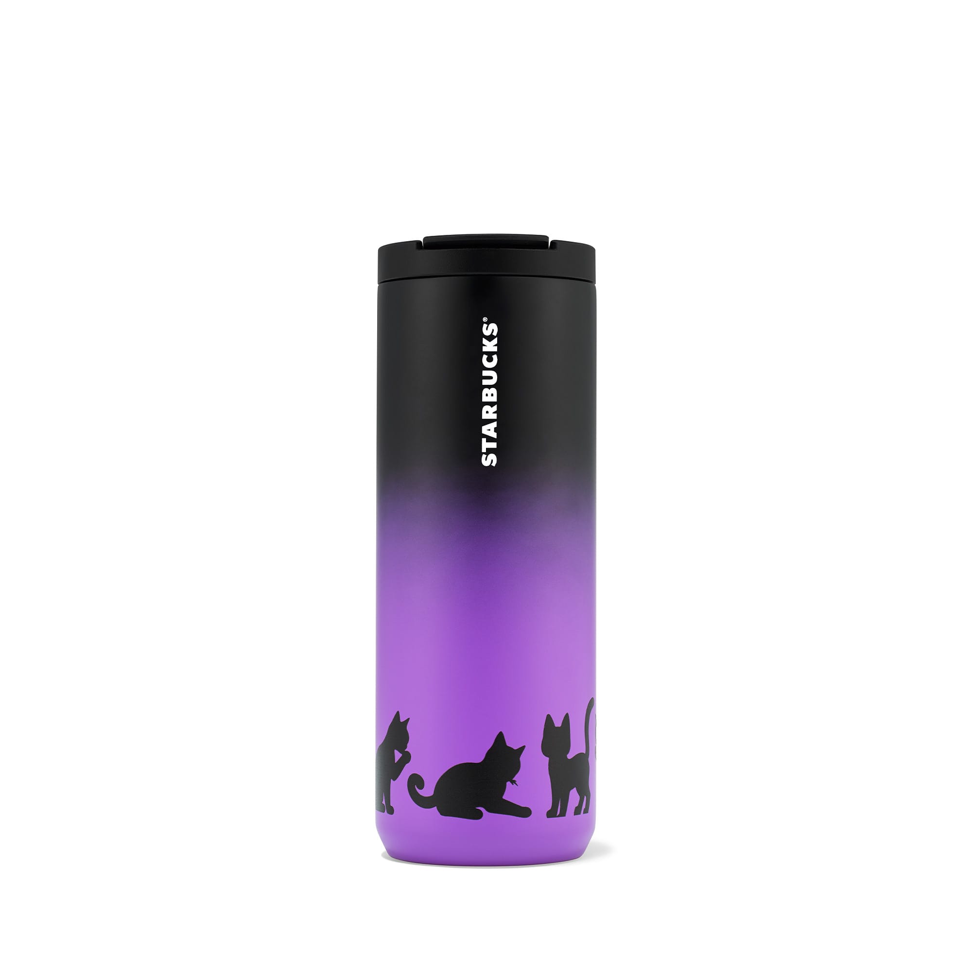 Tumbler Halloween Gatto Viola
